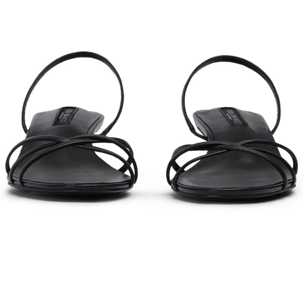 Tony Bianco Black Nappa Heels - Picture 5 of 12